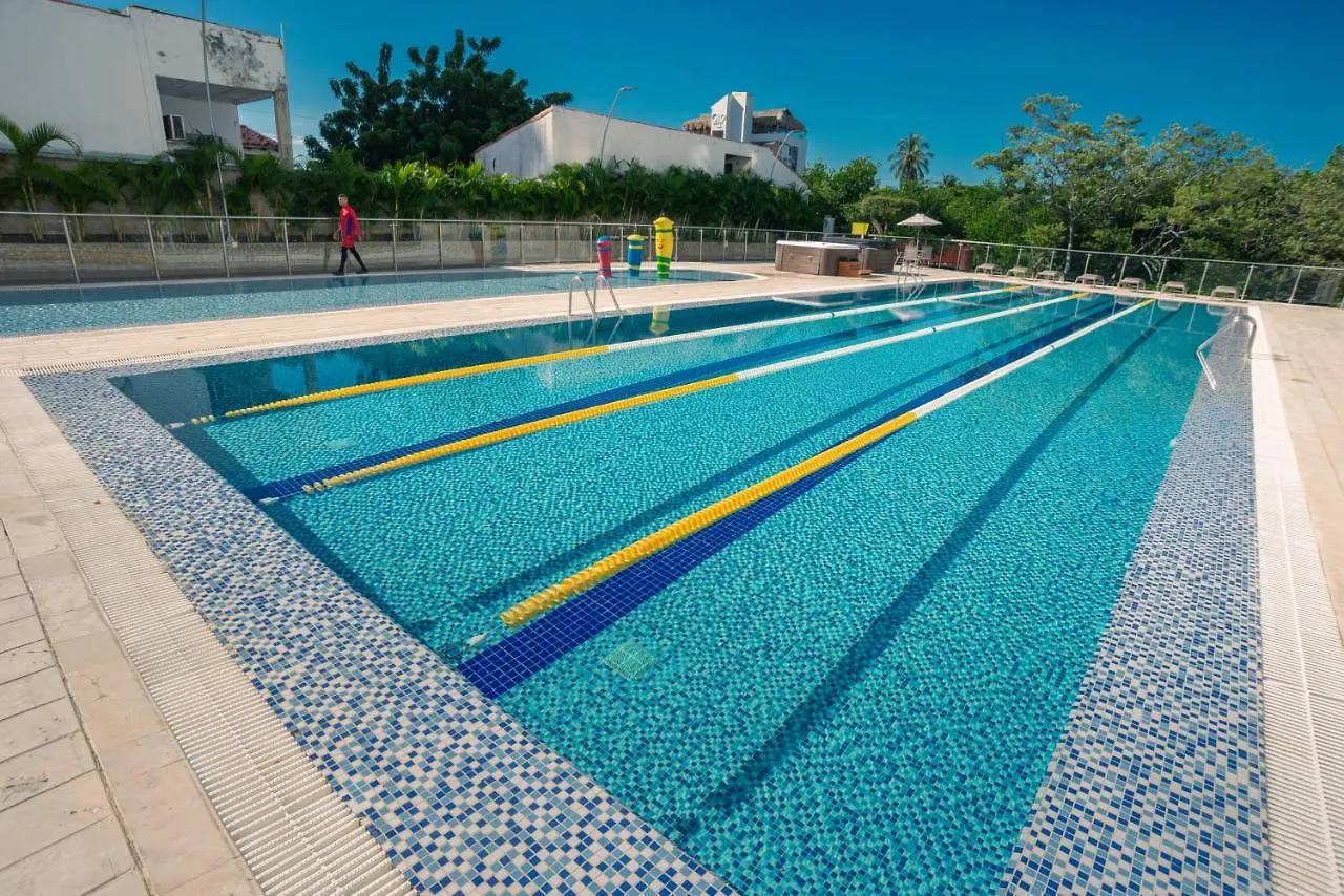 アパート Apartamento Amoblado En Samaria, Primera Linea De Playa! サンタ・マルタ