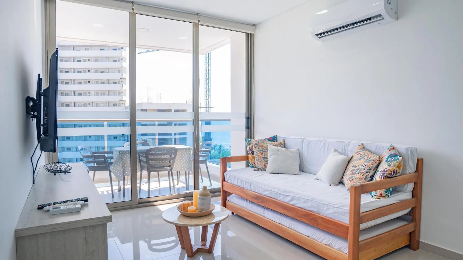 アパート Apartamento Amoblado En Samaria, Primera Linea De Playa! サンタ・マルタ